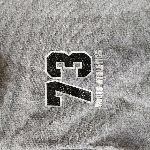 Roots youth 1/4 zip grey heathered sweater - Picture 3 of 6